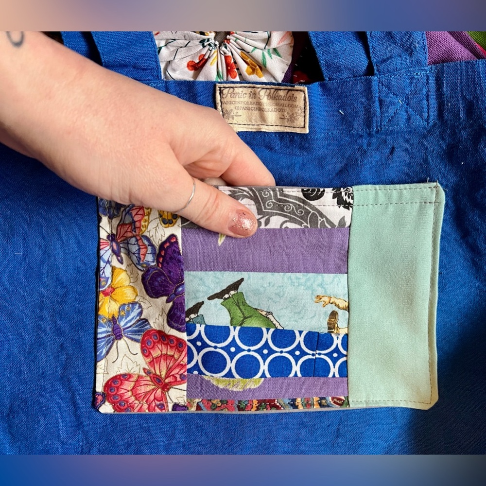 💙 Tote Bag with Yo-yos ! 💙 - Picture 13 of 17